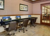Thumbnail 7 of 9 - Business center with computers at Doral Terrace, Florida, 33178