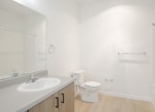 Thumbnail 27 of 34 - Bathroom sink and tub at FARM BY VINTAGE, MILL CREEK Washington