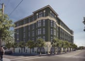 Thumbnail 2 of 9 - Rendering of exterior building from street at Grand and Linden Family Apartments, South San Francisco, CA