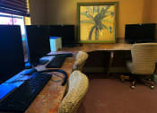 Thumbnail 5 of 13 - Business Center with computers at Hibiscus Pointe, Miami, 33147