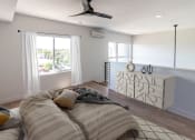 Thumbnail 18 of 24 - a bedroom with a bed at Luella, Sacramento, CA, 95811