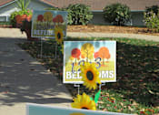 Thumbnail 16 of 28 - A sign that says Pet Friendly is in front of a house.
