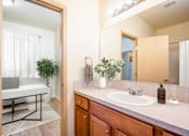 Thumbnail 20 of 34 - Large Bathroom with Expansive Countertops at Fairview Village Homes, Fairview, Oregon
