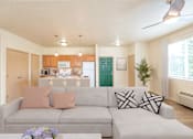 Thumbnail 1 of 34 - Living Room With Kitchen at Fairview Village Homes, Fairview, OR