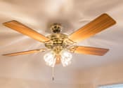 Thumbnail 5 of 36 - A ceiling fan with a light fixture is hanging from the ceiling.at Palladian Apartments, Oregon, 97201?