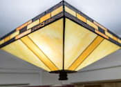 Thumbnail 29 of 36 - A stained glass ceiling light at Palladian Apartments, Portland, OR ? 