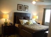 Thumbnail 14 of 15 - Bedroom with window at Bernwood Trace Apartments, Fort Myers, Florida