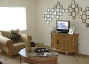 Thumbnail 13 of 15 - Living room couch at Mission Bay Apartments, Rockledge, 32955