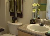 Thumbnail 15 of 15 - Bathroom sink vanity at Hawk's Landing Apartments, Florida, 33907