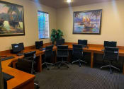 Thumbnail 6 of 19 - resident business center with computers at Indian Trace, West Palm Beach, FL
