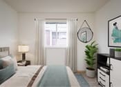 Thumbnail 46 of 52 - Bed and lamps at Fort Vancouver Terrace, Washington, 98661