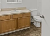 Thumbnail 48 of 49 - a bathroom with a toilet and a sink and a mirror at Whisperwood, Seattle, WA
