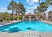 Thumbnail 4 of 12 - Outdoor Swimming Pool at Zoom Apartments, Las Vegas
