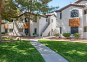 Thumbnail 1 of 11 - Beautiful Garden Exterior at Spin Apartments, Las Vegas, NV, 89110