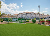 Thumbnail 3 of 11 - Garden Area at Spin Apartments, Las Vegas, 89110