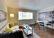 Thumbnail 8 of 26 - Living area with modern decor at THE POST Apartments, PLEASANT HILL , California