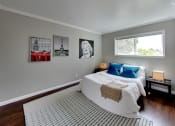 Thumbnail 17 of 26 - bedroom with large windows at THE POST Apartments, PLEASANT HILL , CA 94523