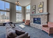 Thumbnail 6 of 17 - Clubhouse Fireplace at VINTAGE AT TACOMA, Tacoma, Washington