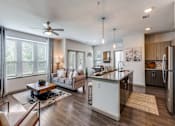 Thumbnail 5 of 25 - Open-concept living space in luxury apartments in North Georgetown TX near I-35