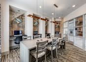 Thumbnail 19 of 25 - Resident clubhouse workspace at Georgetown TX apartments in the Gabriels Bluff area