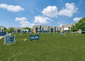 Thumbnail 6 of 23 - a dog park with agility nets and agility agility ropes course