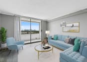 Thumbnail 5 of 13 - Wilton Tower apartments in Wilton Manors Florida photo of living room with natural light