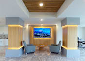 Thumbnail 2 of 36 - Modern resident clubhouse at Gateway Luxury Apartments in Pompano Beach, featuring stylish lounge areas and contemporary furnishings.