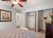 Thumbnail 7 of 15 - Audubon Briarcliff apartments in Atlanta Georgia photo of bedroom with ceiling fan