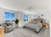Thumbnail 13 of 41 - an image of a bedroom with a bed and a couch