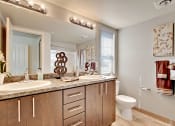 Thumbnail 15 of 20 - Updated Bathroom at Mill Creek Meadows Apartments