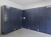 Thumbnail 26 of 35 - Pet-Friendly Apartments in Savannah, GA – The Palms at Chatham – a row of lockers in a room with a tile floor