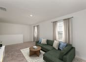 Thumbnail 12 of 23 - Pet Friendly Homes in Ruskin, FL - Ruskin Reserve - Upstairs Living Room Area with large windows