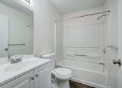 Thumbnail 9 of 21 - Chelsea Apartments in Gainesville Florida photo of bathroom with white cabintry