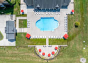 Thumbnail 3 of 31 - Apartments for Rent in Oak Ridge, TN 37830 – Centennial Village – an aerial view of a pool in our community