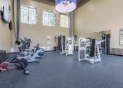 Thumbnail 16 of 20 - Affordable Houston Apartments – Gramercy Park – Gym with cardio and strength training equipment