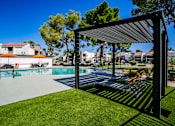 Thumbnail 23 of 36 - the swimming pool at the preserve at polo terrace apartments