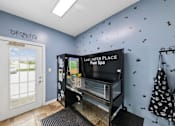 Thumbnail 18 of 25 - Resident pet spa at Lancaster Place Apartments in Calera, AL with a professional dog washing station and convenient pet grooming area for residents and their pets.