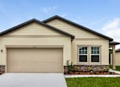 Thumbnail 8 of 75 - A beige house with a garage door that says 3509.