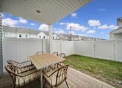 Thumbnail 2 of 19 - Fenced backyard in a pet-friendly townhome community in Indian Trail, NC