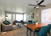 Thumbnail 2 of 20 - dining area with ceiling fan