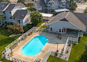 Thumbnail 13 of 17 - gated outdoor pool and covered hot tub