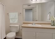 Thumbnail 4 of 17 - bathroom with wood-style flooring