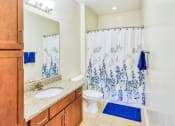 Thumbnail 9 of 23 - master bathroom with garden style soak in tub, toliet, sink and vanity