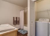 Thumbnail 23 of 26 - bathroom with washer and dryer