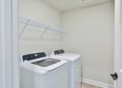 Thumbnail 11 of 19 - cedar ridge townhomes charlotte nc interior full size laundry washer dryer closet