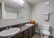 Thumbnail 9 of 15 - this is a photo of the bathroom in a 1 bedroom apartment at deer hill apartments in c