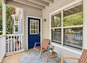 Thumbnail 10 of 18 - Private patio at Southwinds Point Apartments in Stockbridge, GA featuring outdoor living space for pet-friendly 1, 2 and 3 bedroom apartments.