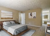 Thumbnail 7 of 29 - Generously sized bedroom offering plenty of space for furniture and comfortable living in a pet-friendly apartment at Stratford Ridge Apartments in Marietta, GA.