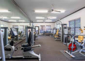 Thumbnail 3 of 20 - Sugar Mill Apartments in Addis, LA photo of a gym with cardio equipment and weights in a building with windows