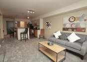 Thumbnail 4 of 28 - open living room and kitchen area